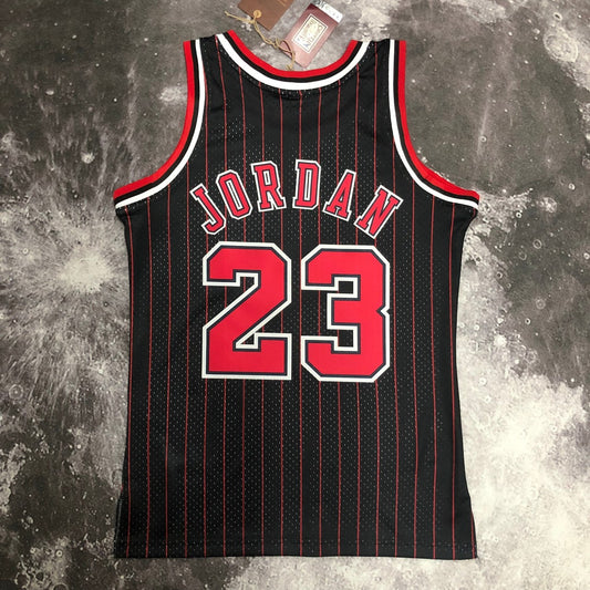 Chicago Bulls Black Stripe #23 JORDAN NBA Season Jerseys 1991