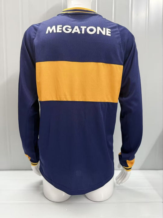 Retro Boca Juniors Home Long Sleeve Football Jersey 2005/2006