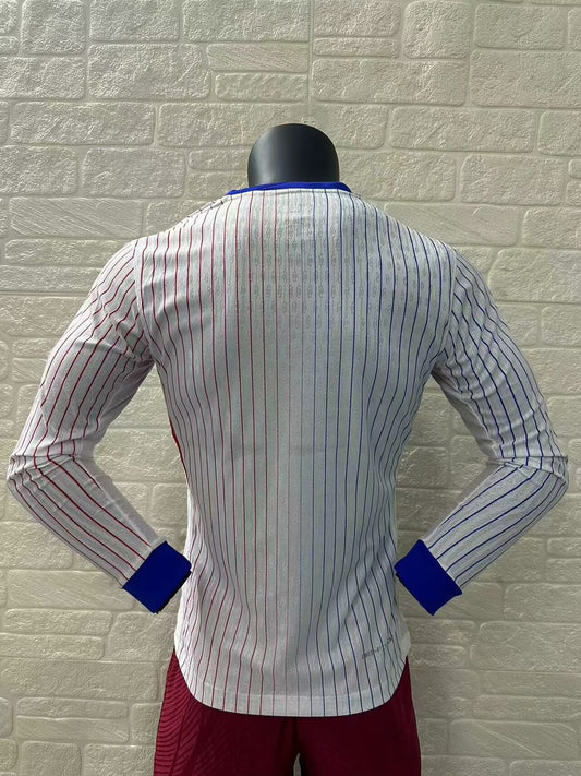 France Away Long Sleeve Player Football Jersey 2024/2025