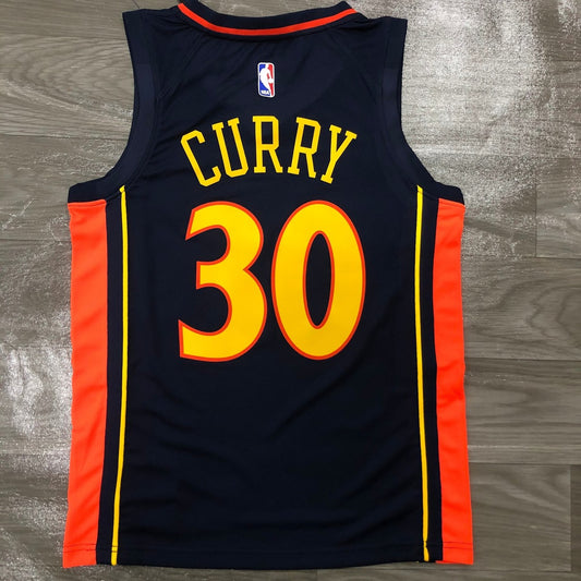 Golden State Warriors Blue Rookie #30 CURRY NBA Season Jerseys