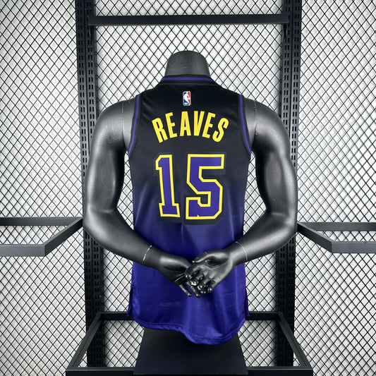 Los Angeles Lakers City Edition #15 REAVES NBA Jerseys 2025