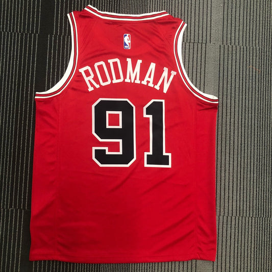 Chicago Bulls Red #91 RODMAN NBA Season Jerseys