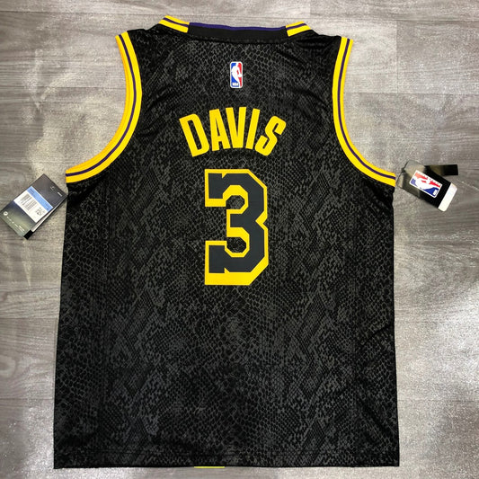 Los Angeles Lakers Black Mamba Great Snake Edition #3 DAVIS NBA Season Jerseys