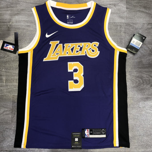 NBA Lakers Crew Neck Vintage Purple 3 Davis With Chip