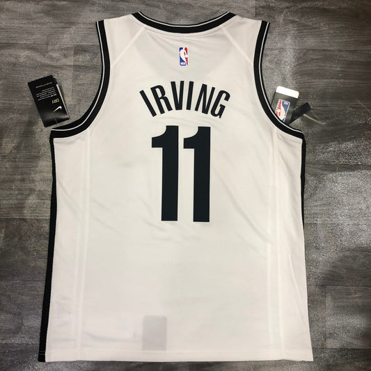 NBA Nets White 11 Owen With Chip