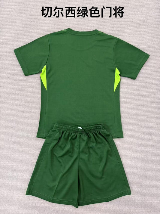Chelsea Goalkeeper Green Kids Football Jersey 2025/2026