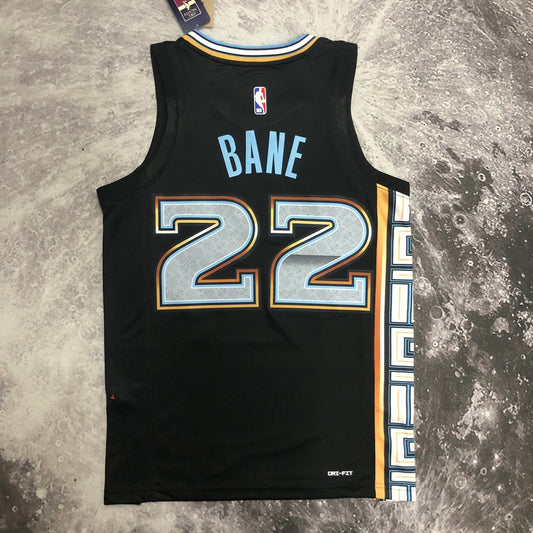 Memphis Grizzlies City Edition Black #22 BANE NBA Jerseys 2023