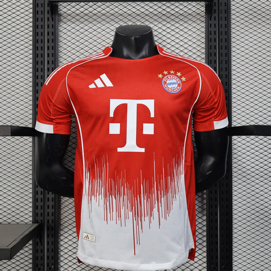 Bayern Munich Home #25 Muller Player Football Jersey 2025/2026