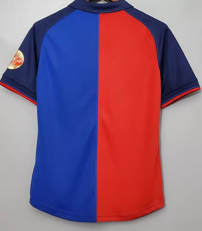 Retro Barcelona 100Th Anniversary Version Home Football Jersey