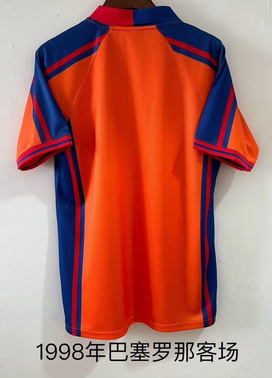 Retro Barcelona Away Football Jersey 1998