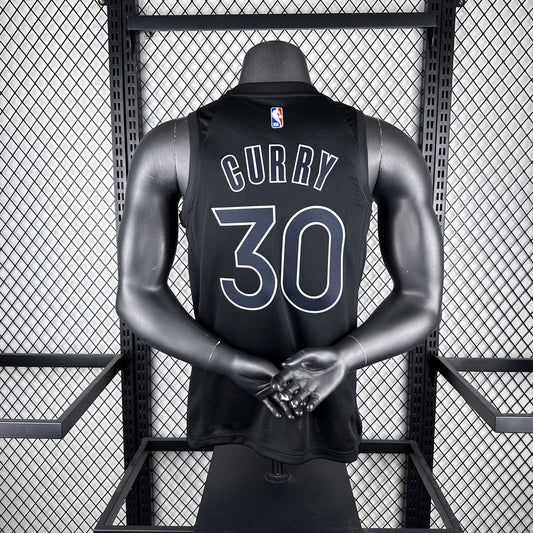 Golden State Warriors BLACK Honor Edition #30 GREEN NBA Season Jerseys
