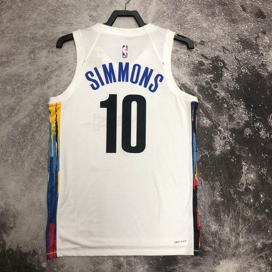 Brooklyn Nets City Edition White #10 SIMMONS NBA Season Jerseys 2023