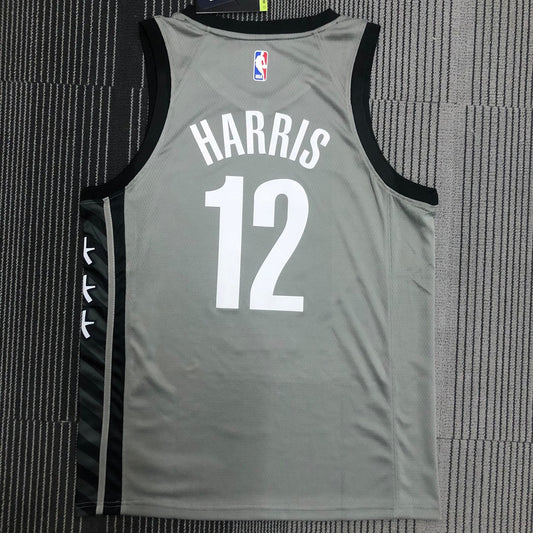 Brooklyn Nets Grey #12 HARRIS NBA Season Jerseys 75 Year