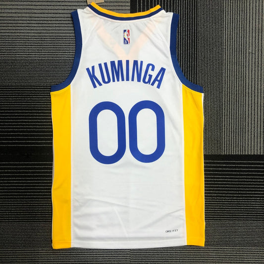 Golden State Warriors White #00 KUMINGA NBA Season Jerseys 75 Year