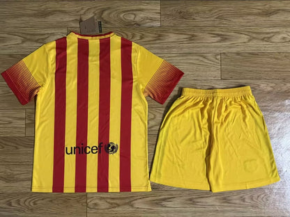Retro Barcelona Kits Suit Away Yellow 2013/2014