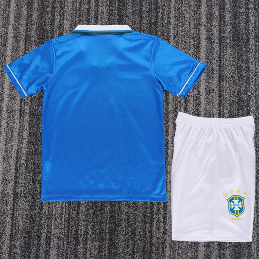 Retro Brazil Away Kids Football Jersey 1994