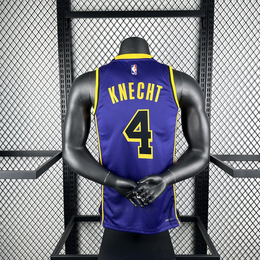 Los Angeles Lakers Jordan #4 KNECHT NBA Jerseys 2023