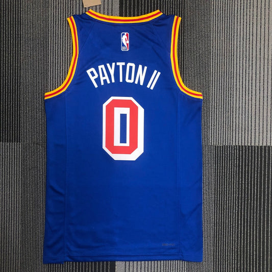 Golden State Warriors Blue Retro #0 PAYTON II NBA Season Jerseys 75 Year