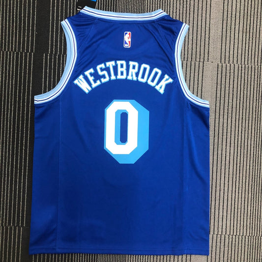 Retro Los Angeles Lakers Blue #0 WESTBROOK NBA Season Jerseys 2021
