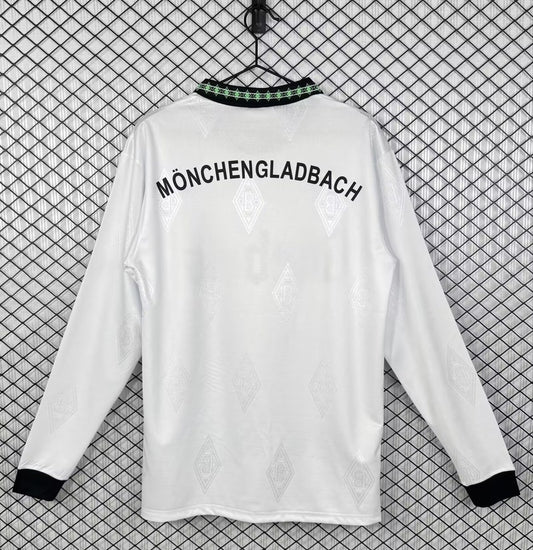 Retro Monchengladbach Home Long Sleeve Fans Football Jersey 1995/1996