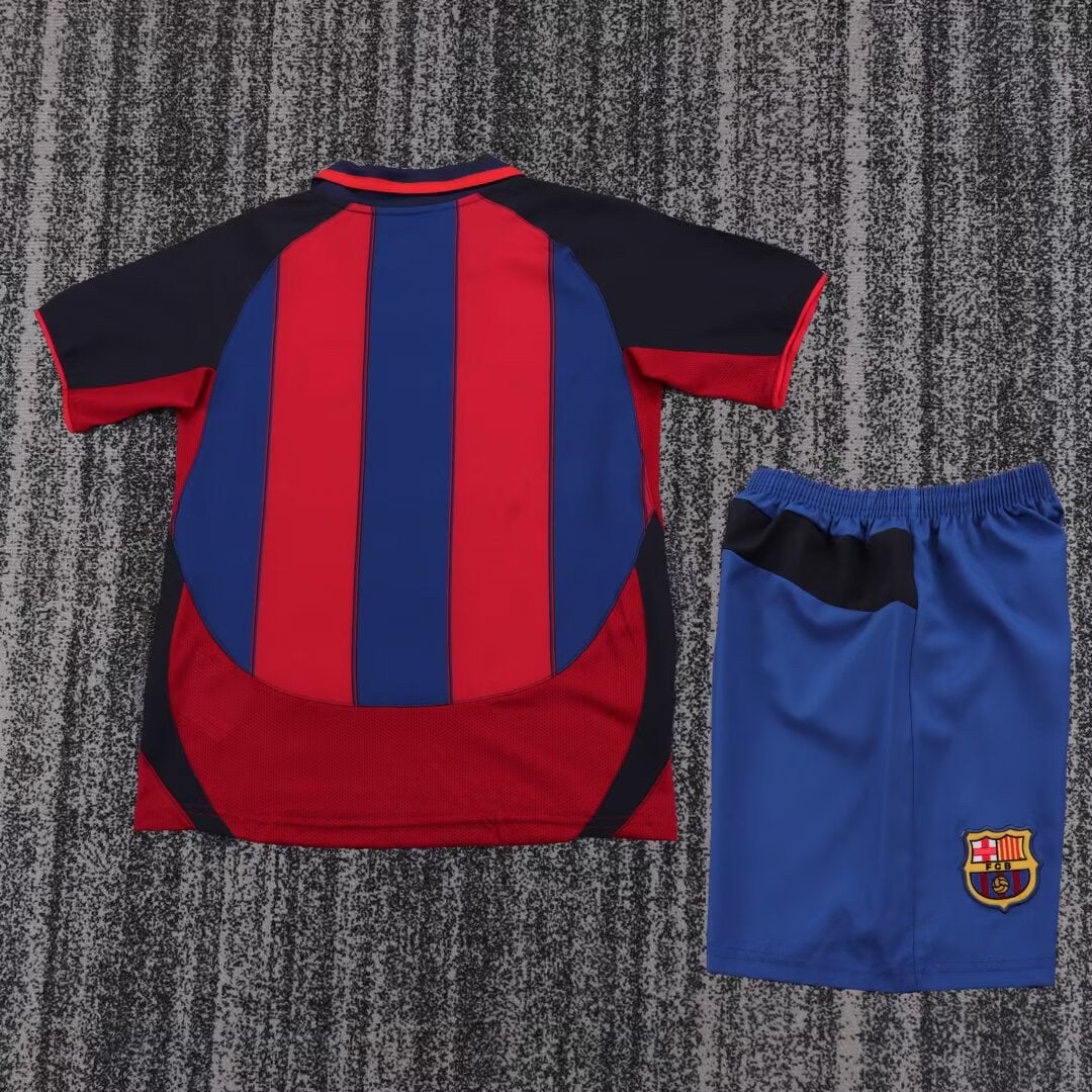 Retro Barcelona Home Kids Football Jersey 2003/2004