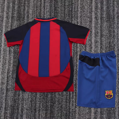 Retro Barcelona Home Kids Football Jersey 2003/2004