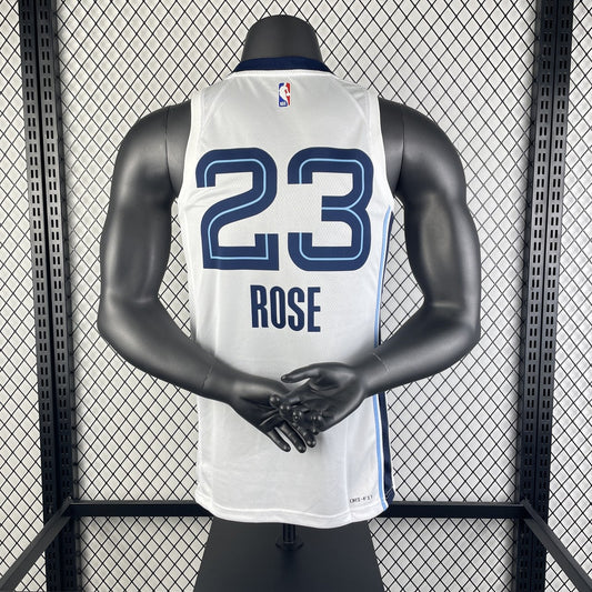 Memphis Grizzlies White #23 ROSE NBA Jerseys 2023