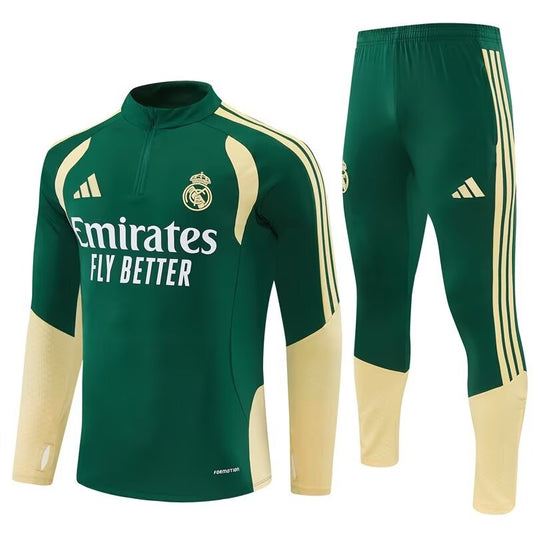 Real Madrid Training Tracksuit Green (Kids And Man 16-2XL) 2025/2026