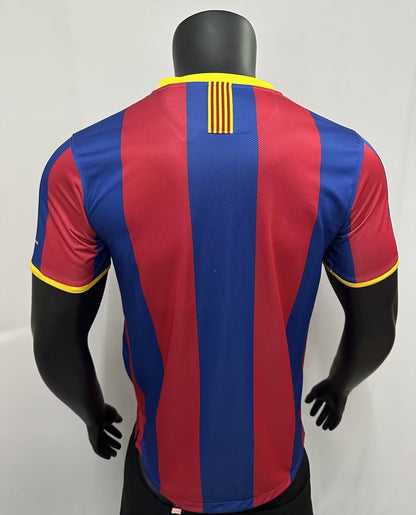 Copy Retro Barcelona Home Football Jersey 2010/2011 (胸前带小字)