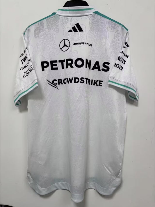 F1 Mercedes-Benz White Short Sleeve Racing Suit 2026
