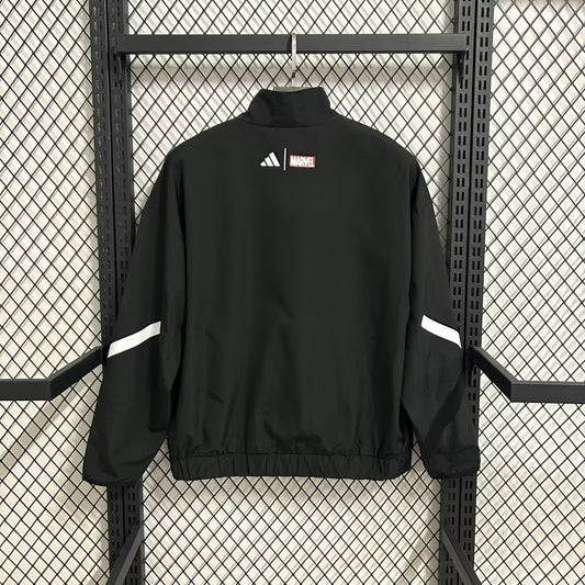 Real Madrid Windbreaker Black Football Jersey 2025/2026