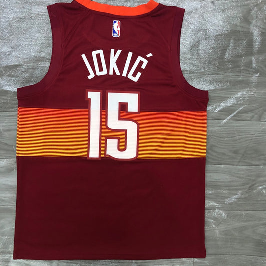 Denver Nuggets City Edition Red #15 JOKIC NBA Season Jerseys 2021