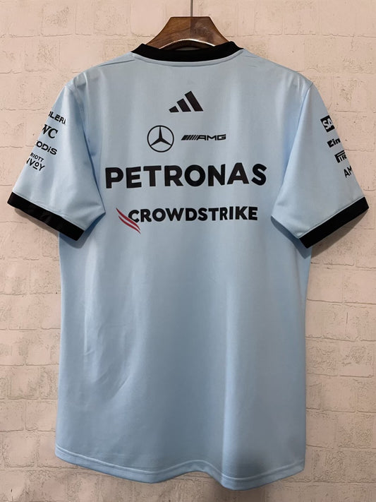 F1 Mercedes-Benz Blue Short Sleeve Racing Suit 2026