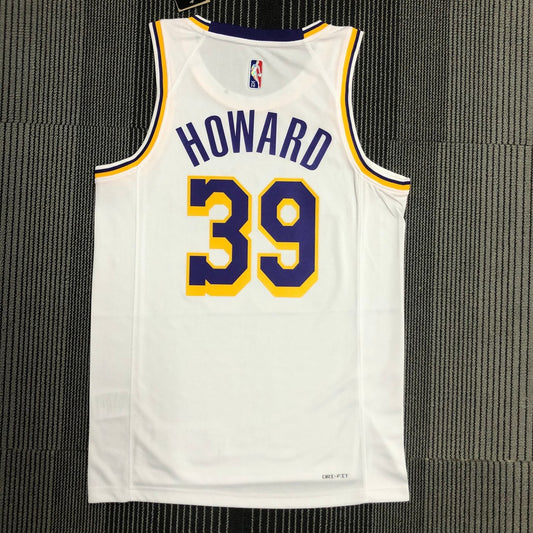 Los Angeles Lakers 75 Year White #39 HOWARD NBA Season Jerseys 2022
