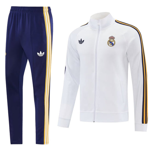 Real Madrid White Jacket Tracksuit Jacket 2026/2027
