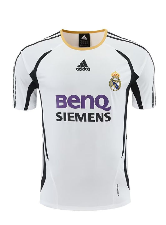 Retro Real Madrid Training White Fans Football Jersey 2006/2007