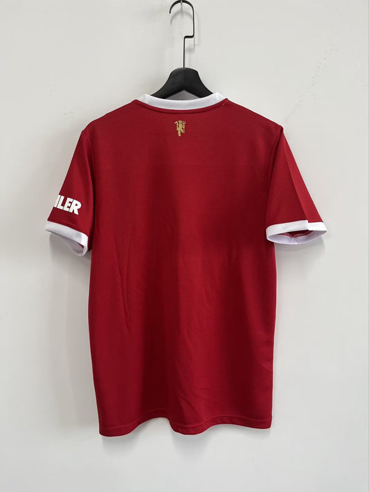 Retro Manchester United Home Long Sleeve Fans Football Jersey 2021/2022