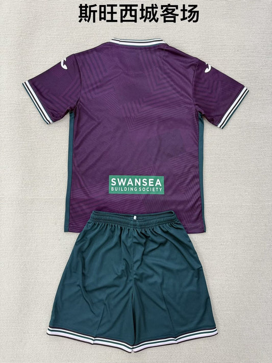 Swansea City Away Fans Football Jersey 2025/2026 (Kids And Man )