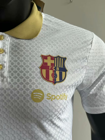 Barcelona Training Clothes White Player Football Jersey 2025/2026