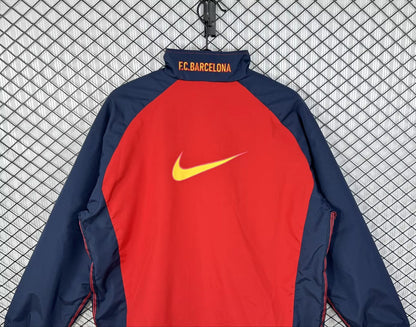 Retro Barcelona Windbreaker Waterproof Red Football Jersey 1998/2000