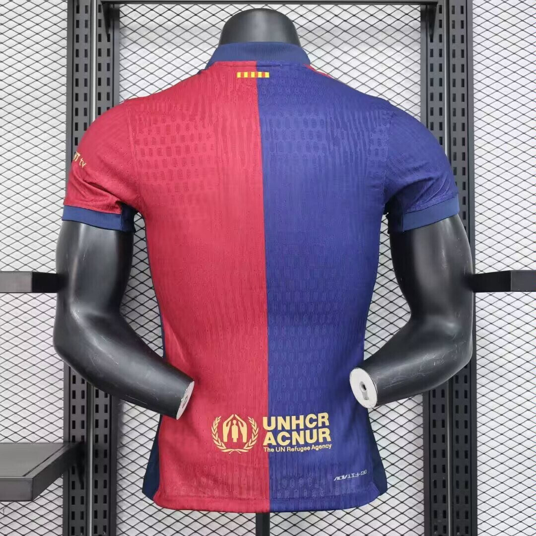 Barcelona Home King Cup Champion Final Version Player Football Jersey 2024/2025