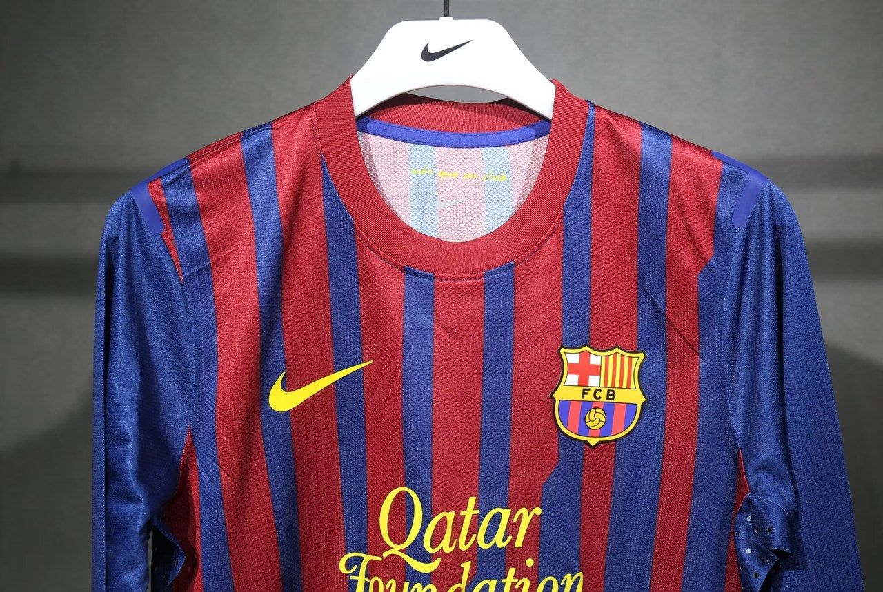 Retro Barcelona Home Player Long Football Jersey 2011/2012