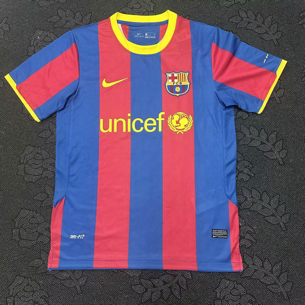 Retro Barcelona Home Kits Suit Football Jersey 2010/2011
