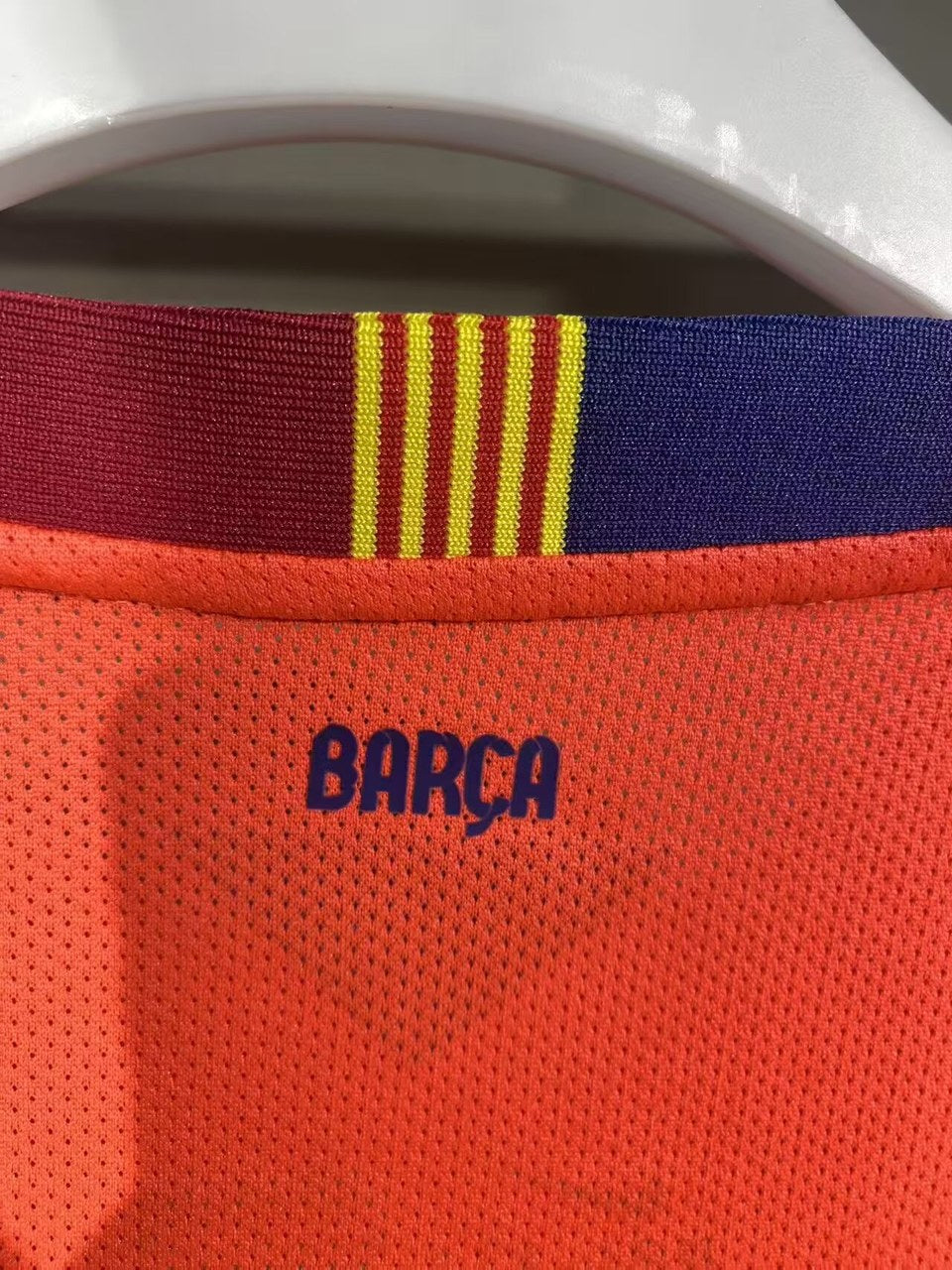 Retro Barcelona Away Long Sleeve Player Football Jersey 2014/2015