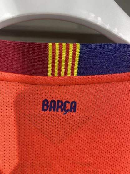 Retro Barcelona Away Long Sleeve Player Football Jersey 2014/2015