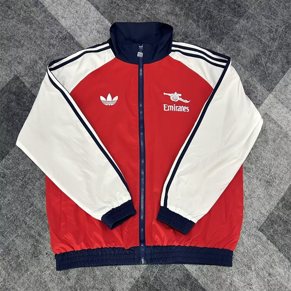 Cop Arsenal Windbreaker Waterproof White Red Football Jersey 2026/2027