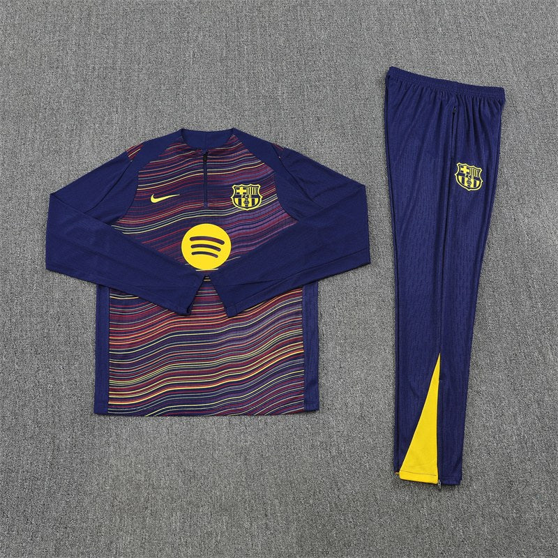 Barcelona Training Tracksuit Long White (Kids And Man ) 2025/2026
