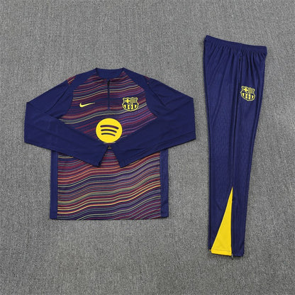 Barcelona Training Tracksuit Long White (Kids And Man ) 2025/2026