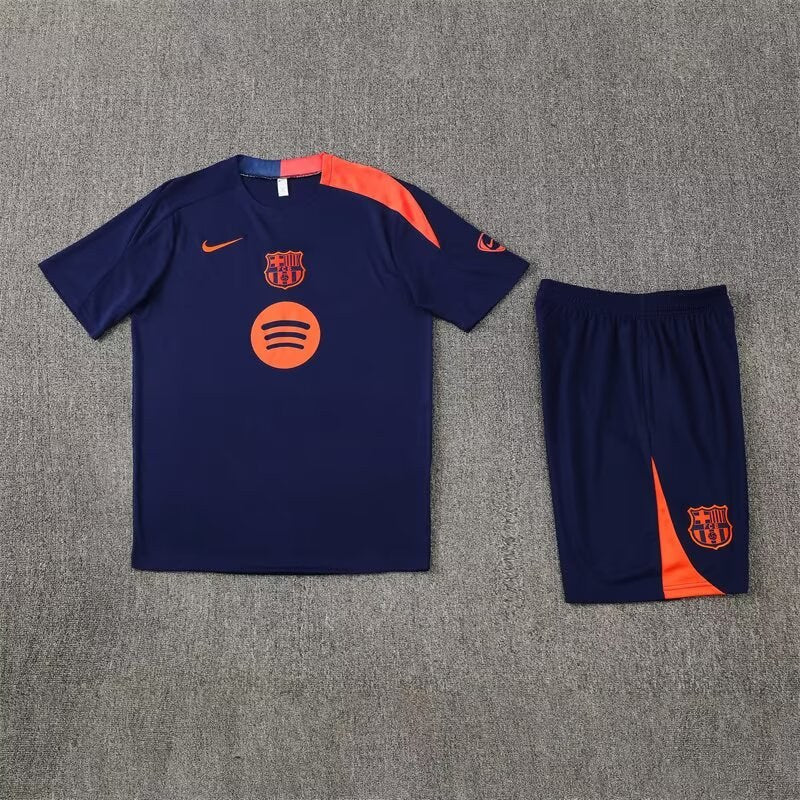 Barcelona Training Fans Kits Blue Football Jersey 2025/2026 (Kids And Man )