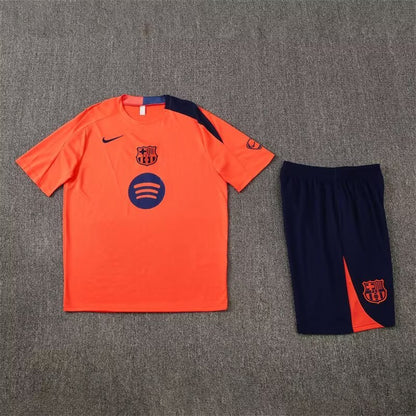 Barcelona Training Fans Kits Orange Football Jersey 2025/2026 (Kids And Man )